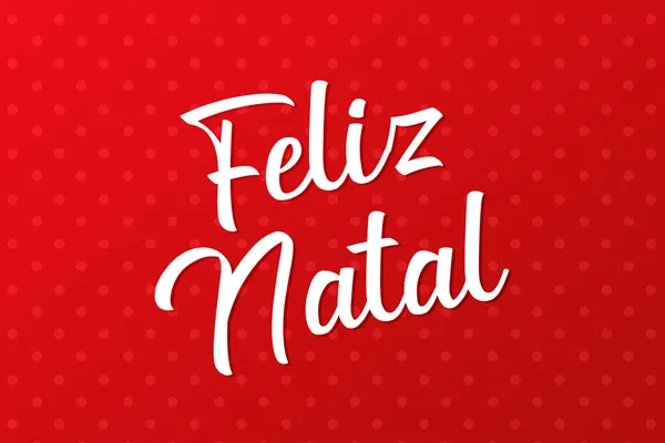 Feliz Navidad Portugués Feliz Natal Traducción Feliz Navidad Deseo Una — Foto de Stock