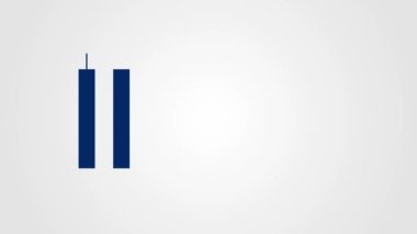 11 Eylül Vatanseverlik Günü 'nde 911' i hatırlıyorum. 2001 'deki terörist saldırıları asla unutmayacağız. İkiz kulelerin temsili, Dünya Ticaret Merkezi.