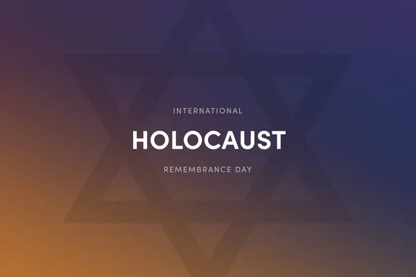 Holocaust Herinnering Dag Illustratie Joodse Ster Dramatische Achtergrond Denk Aan — Stockfoto