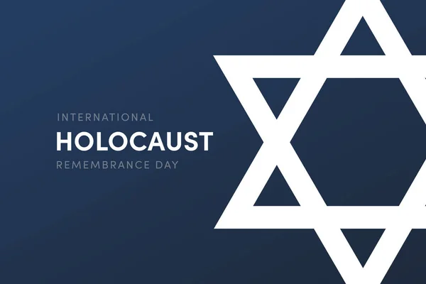 Internationale Holocaust Herdenkingsdag Illustratie Joodse Ster Dramatische Achtergrond Vergeet Nooit — Stockfoto
