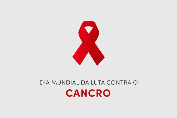 Dia Mundial Luta Contra Cancro Μετάφραση Παγκόσμια Ημέρα Κατά Του — Φωτογραφία Αρχείου