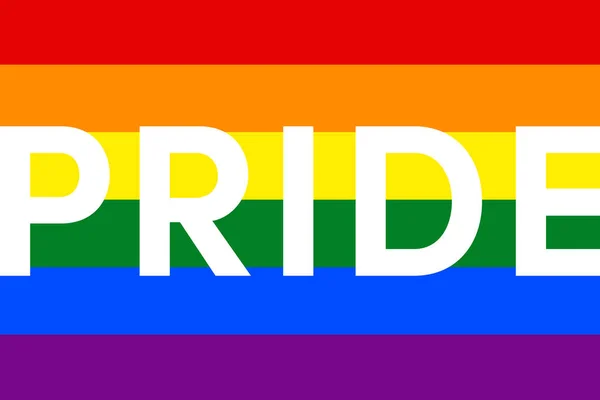 Mes Del Orgullo Gay Junio Bandera Arco Iris Multicolor Lgbtq — Foto de Stock
