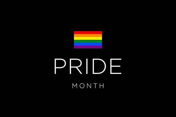 Mês Orgulho Gay Junho Bandeira Arco Íris Multicolorido Lgbtq Símbolo — Fotografia de Stock