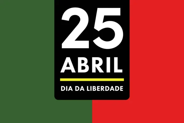 Avril Journée Liberté Portugal Illustration Clou Girofle Pistolet Affiche Bannière — Photo