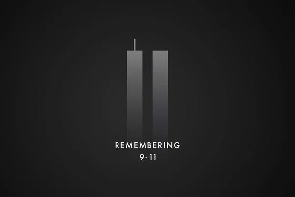 11 Eylül ya da 11 Eylül anıtı. Vatanseverlik Günü 'nü hatırla. 2001 'deki terörist saldırıları asla unutmayacağız.