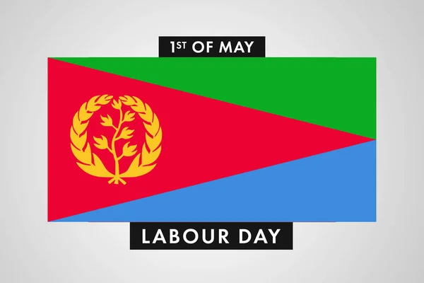 Dzień Pracy Erytrei Międzynarodowy Światowy Dzień Pracowników Erytrei Tło Sztandar — Zdjęcie stockowe