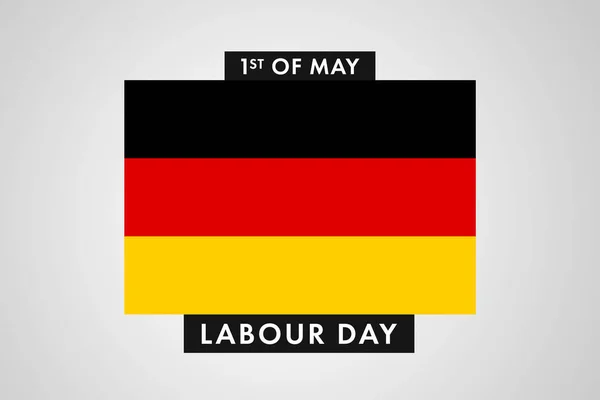 德国劳动节 德国国际工人日背景 横幅或海报 — 图库照片