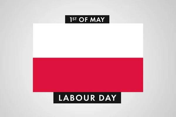 Ημέρα Εργασίας Στην Πολωνία Παγκόσμια Ημέρα Εργαζομένων Πολωνίας Φόντο Πανό — Φωτογραφία Αρχείου