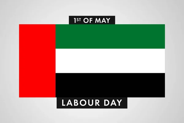 Święto Pracy Zjednoczonych Emiratów Arabskich Międzynarodowy Światowy Dzień Pracowników Zjednoczonych — Zdjęcie stockowe
