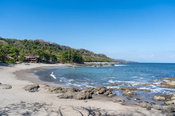 Beautiful Beach Playa Montezuma Nicoya Peninsula Costa Rica Stockfoto