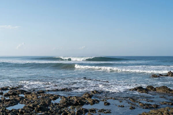 Perfect Wave Beautiful Beach Playa Hermosa Surfing Santa Teresa Costa — Stock Fotó