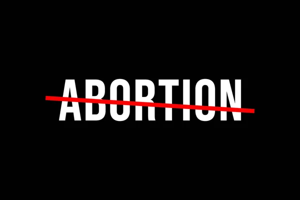 Против Абортов Плакат Баннер Фон — стоковое фото