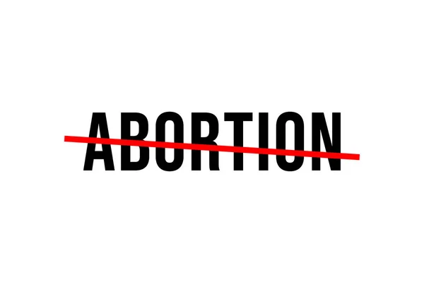 Contra Aborto Cartel Pancarta Fondo — Foto de Stock