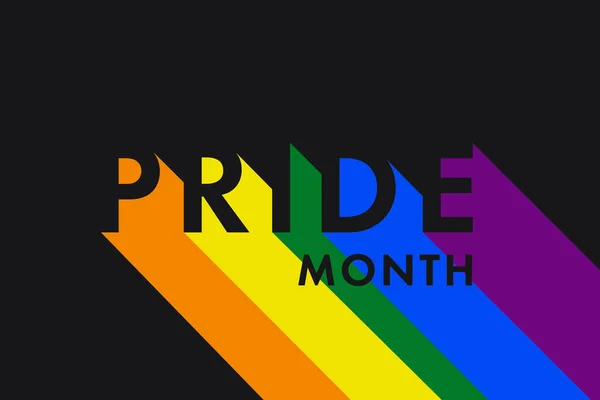 Gay Pride Month June Lgbtq Multicolored Rainbow Flag Original Color — стокове фото