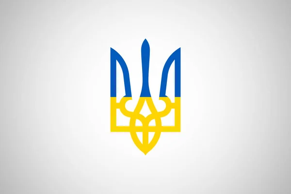 Фон Флага Украины Конфликт Между Россией Украиной — стоковое фото