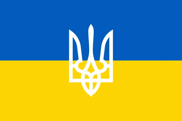 Ukraina Flagga Bakgrund Konflikt Mellan Ryssland Och Ukrainas Krigskoncept — Stockfoto