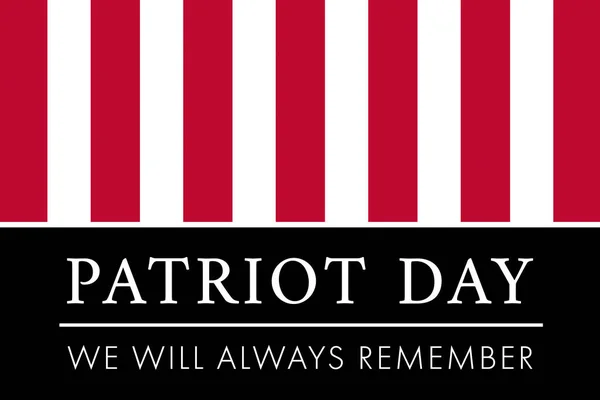 Jag Minns September Patriot Day Illustration Tvillingtornen Som Representerar Nummer — Stockfoto