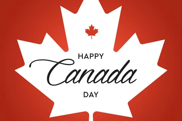 Canada Juli Happy Canada Day Moderne Omslag Banner Kaart Poster — Stockfoto