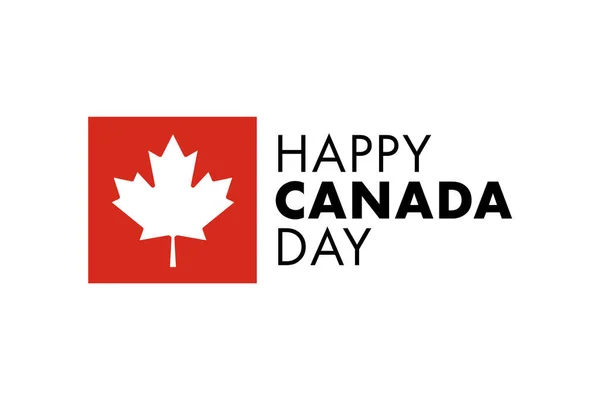 Canada Juli Happy Canada Day Moderne Omslag Banner Kaart Poster — Stockfoto