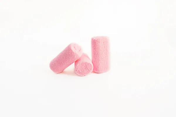 Marshmallow Rosa Isolado Fundo Branco Doces Marshmallows Objetos Isolados — Fotografia de Stock