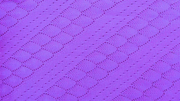 Текстура Фрагмента Язаного Вовняного Светру Світло Фіолетова Вибірковий Фокус Задньому — стокове фото