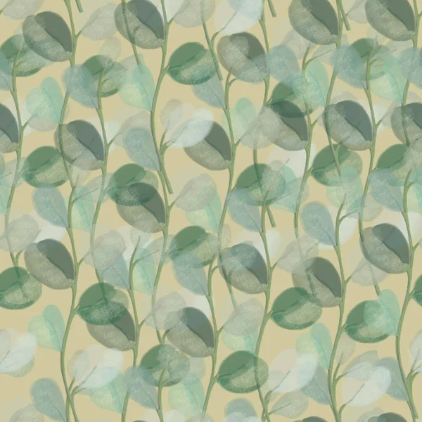 植物の背景。シームレスなパターン. — ストック写真