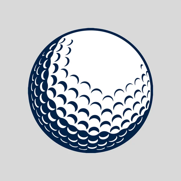 Golf Ball Vector White Background — Stock Vector