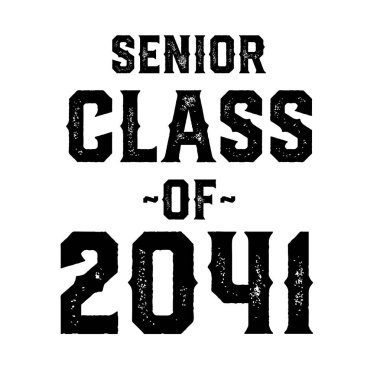 Senior Class Of 2041 T Shirt Design Vector