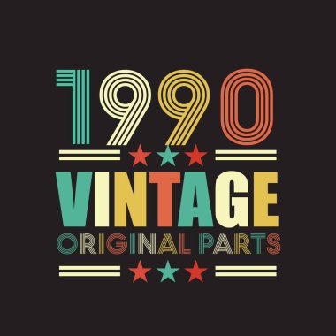 1990 vintage retro t shirt design vector