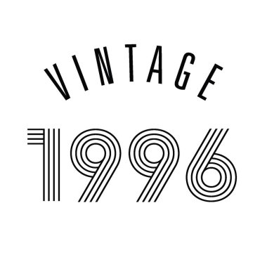 1996 Vintage Retro t shirt Design Vector