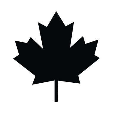 maple leaf icon isolated on white vector