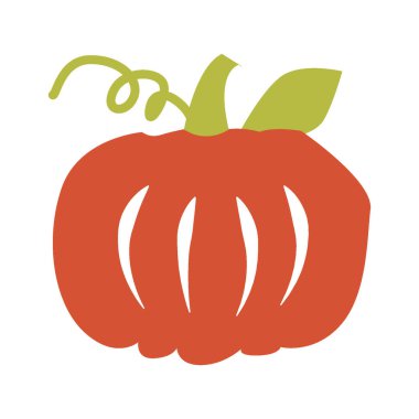 Pumpkin Halloween carved jack vector icon
