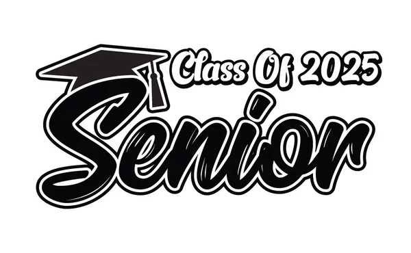 Seniors Class Of 2025 T Shirt Design Vector, White Background