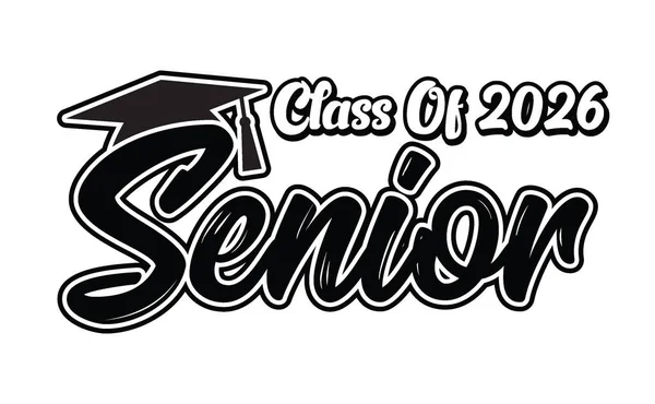 Seniors Class Of 2026 T Shirt Design Vector, White Background