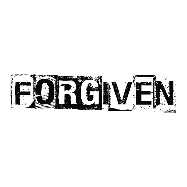 Forgiven Christian Shirt Design Vector — Stockvektor