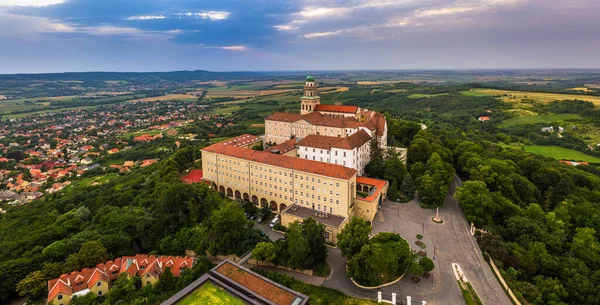 Pannonhalma Hongrie Vue Panoramique Aérienne Belle Abbaye Bénédictine Millénaire Pannonhalma — Photo