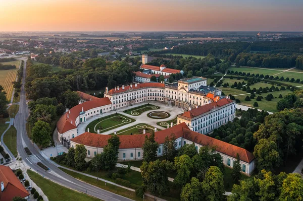 Fertod Ουγγαρία Αεροφωτογραφία Του Όμορφου Κάστρου Esterhazy Esterhazy Kastely Και — Φωτογραφία Αρχείου