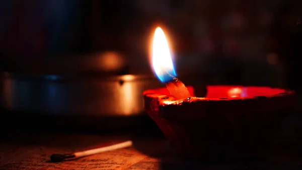 Дивали Фестиваль Огней Один Главных Праздников Который Отмечают Индуисты Джайны — стоковое фото