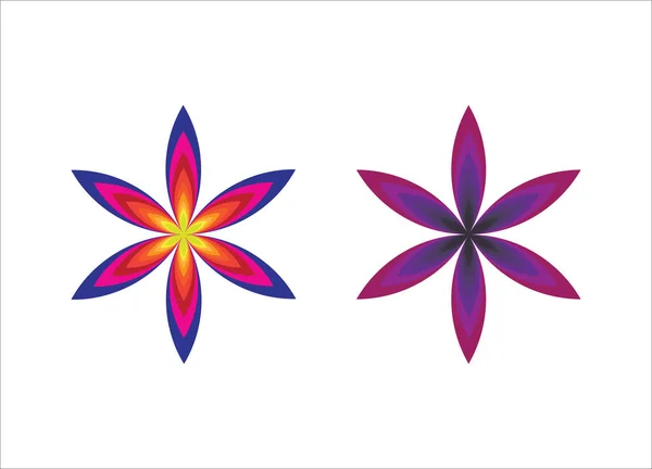 Simple Flower Design Vector Image Template