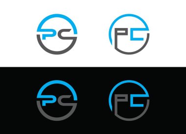 İlk Harf JA Logosu veya Simge Tasarım Vektör Şablonu