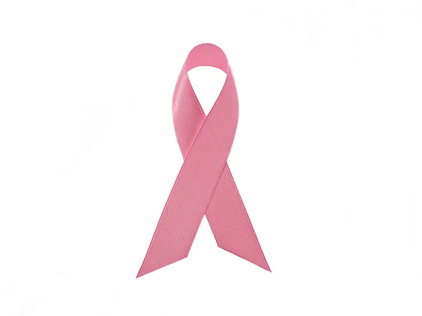 Pink ribbon, a symbol of the fight against HIV, AIDS, breast cancer. A sign of support for sick people. — Stock Photo, Image