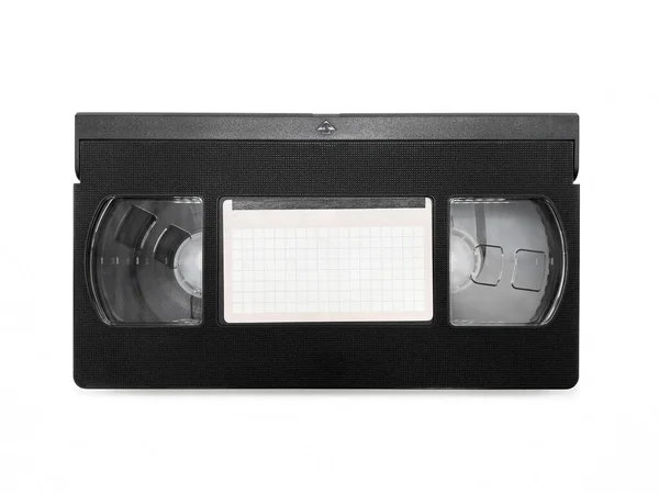 Un viejo casete analógico de vídeo VHS. Retro, añada de años antiguos de lanzamiento. — Foto de Stock