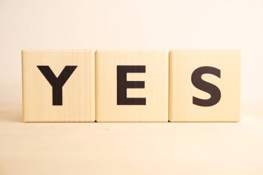 EVET tahta alfabe bloğu