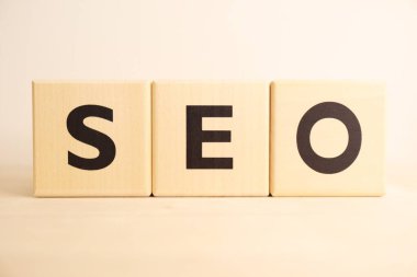SEO tahta alfabe bloğu