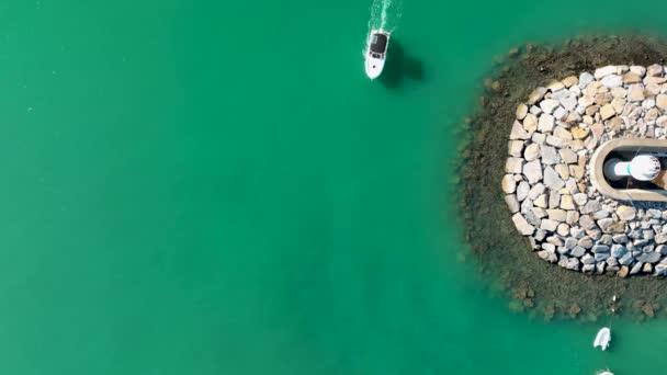 Yachts Port Aerial View Alanya Turkey — Vídeos de Stock