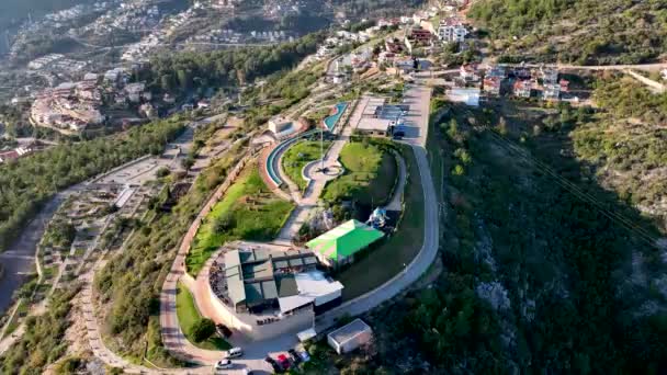 Turkish Park Alanya Aerial View — Video Stock