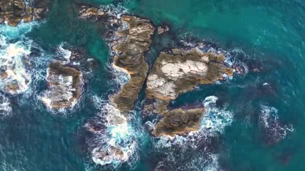 Beautiful Beach Turkey Alanya Aerial View — Stock video