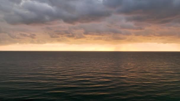Cloudy Sunset Sea Turkey Alanya — Stockvideo