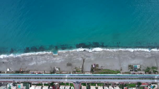 Traffic Beach Aerial View — 图库视频影像