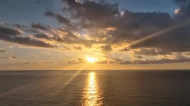 Cloudy Sunset at Sea Turkey Alanya 4 K